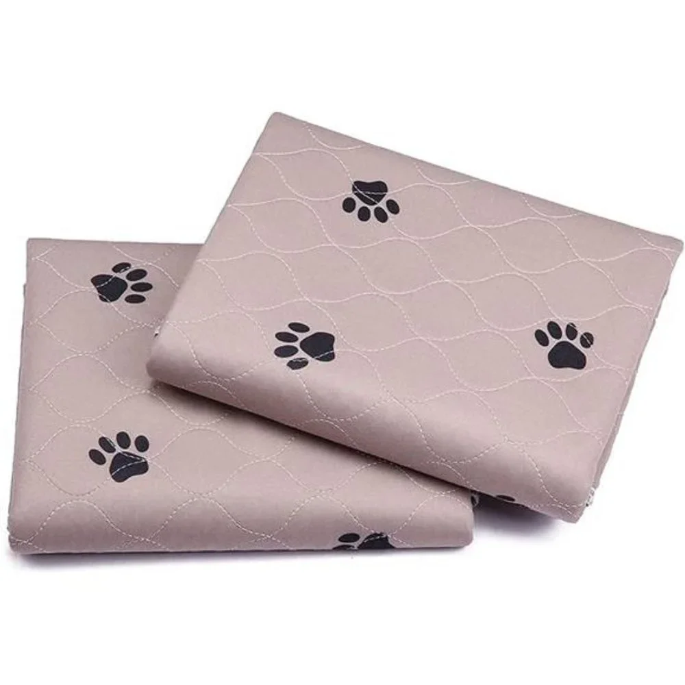 2 Pack Washable Dog Pee Pads with Puppy Grooming Gloves